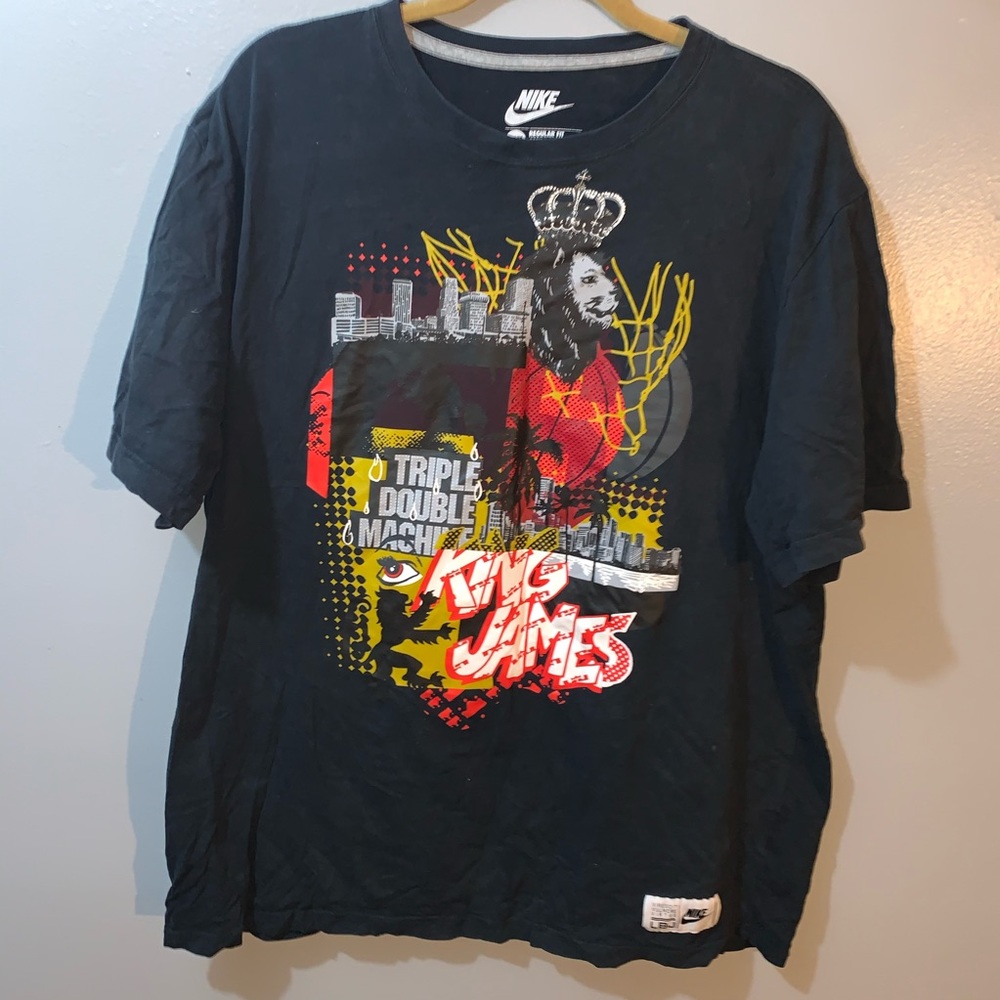 Nike King James black t-shirt xxl mens Lebron James
